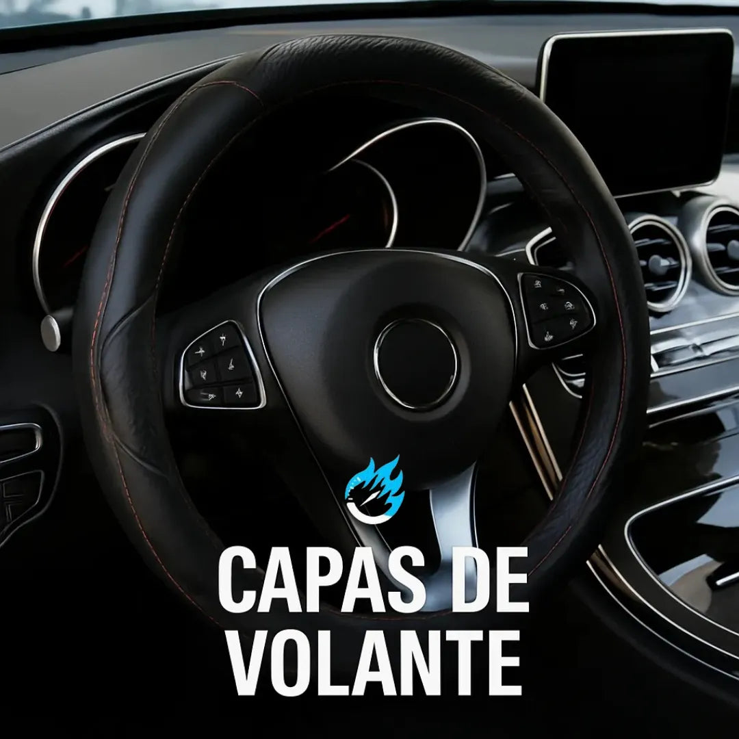 Coleção de capas de volante em couro estilosas e confortáveis.
