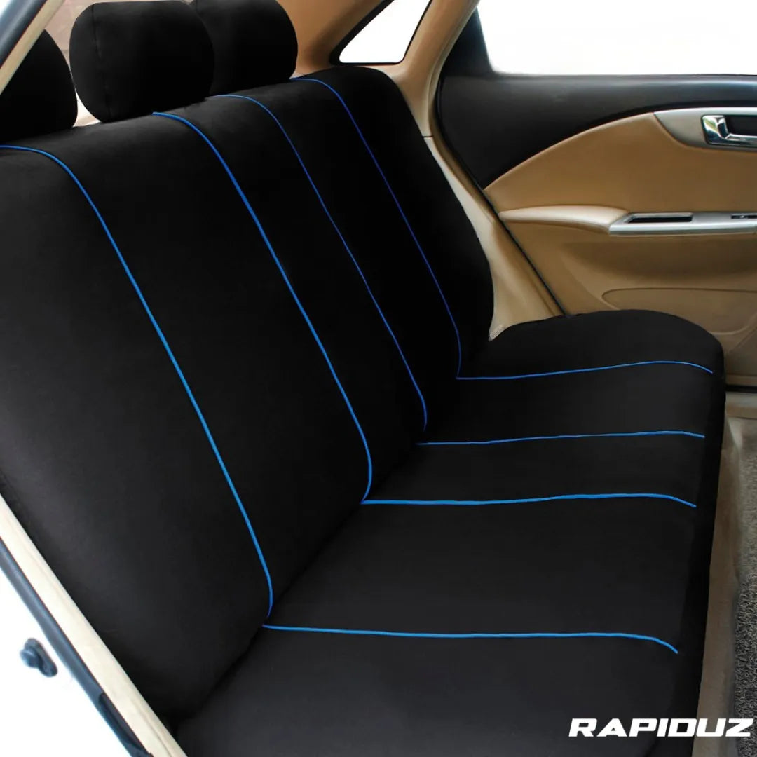 Capa de banco de carro traseira na cor azul