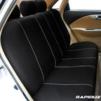 Capa de banco de carro universal instalado nos bancos traseiros do carro