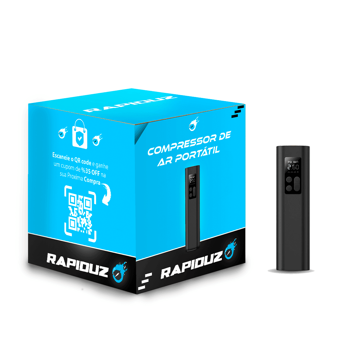 Compressor de ar portátil, fácil de usar para encher pneus rápido em qualquer lugar