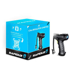 Compressor de ar portátil para uso automotivo, enchendo pneus com rapidez e eficiência.