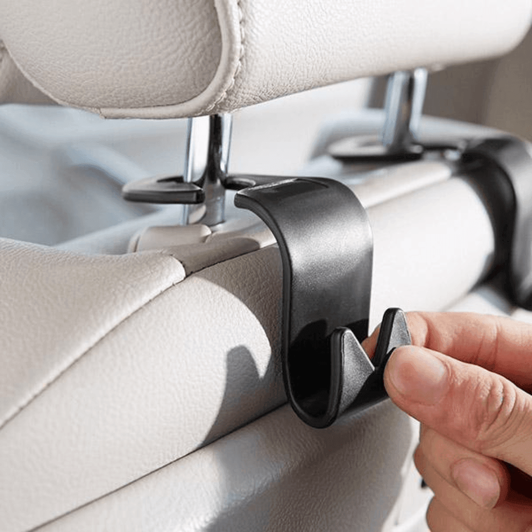 Ganchos traseiros para banco de carro, suporte forte para pendurar mochilas e bolsas