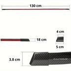 Foto mostrando tamanho da fibra de carbono de LED para o aerofólio do carro
