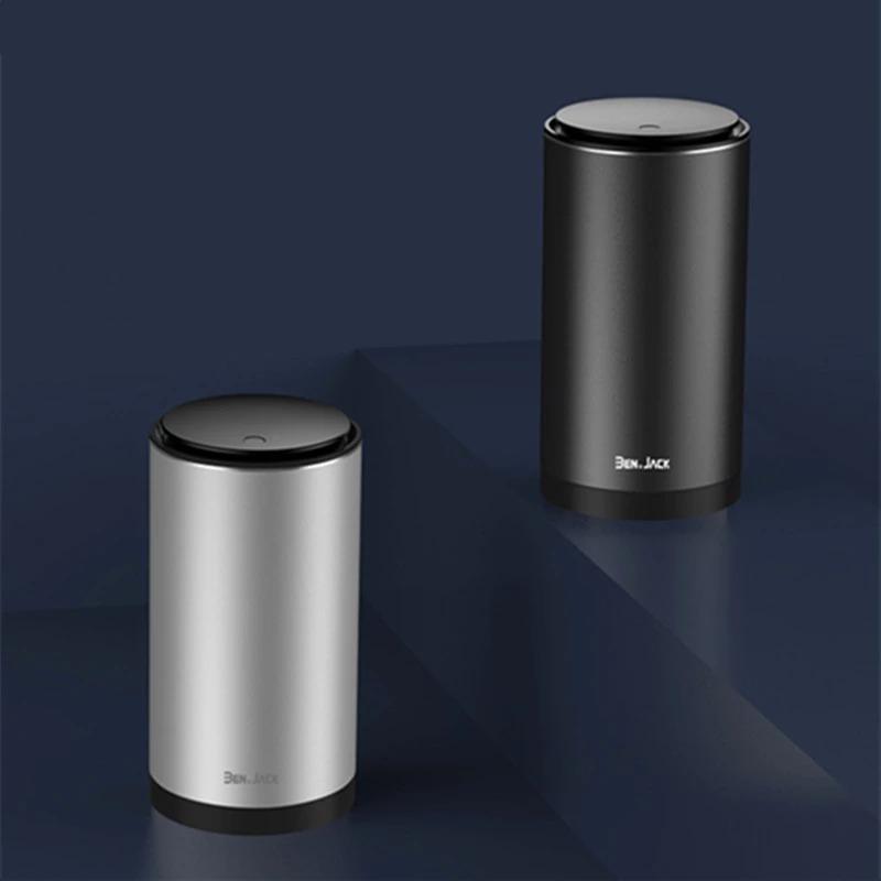 Lata de lixo branca e preta para carros, organização e limpeza em qualquer trajeto