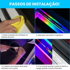 instalação rápida e prática do Led para Soleira de Carro