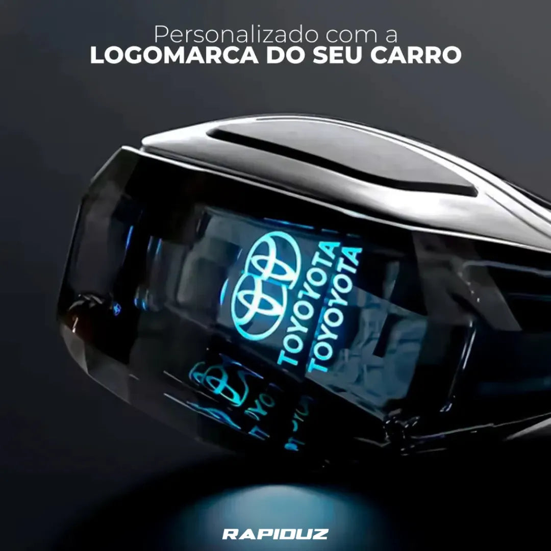 Marcha de carro personalizável com a logo da marca do seu carro