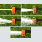 Pistola de alta pressão com níveis 0, 15, 25 e 40, ajusta jato para limpeza ideal.