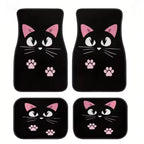 Jogo com 4 tapetes de gatinho, todos exibidos com visual feminino