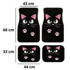 imagem mostra as medidas em centímetros do tapete automotivo feminino