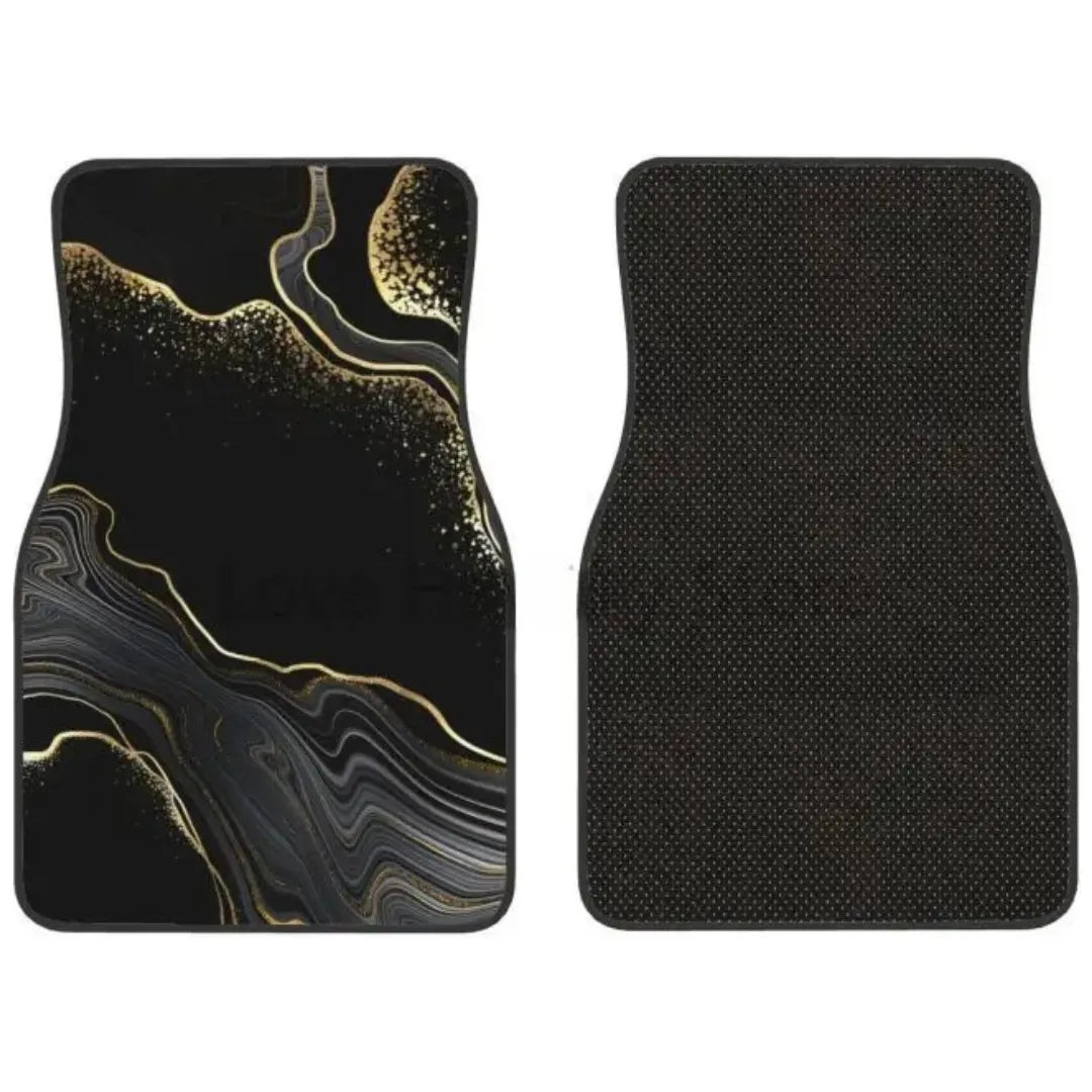 imagem mostra a parte da frente e de trás do tapete de carro da loja rapiduz