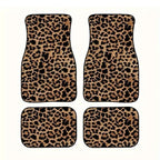 tapete automotivo com estampa de leopardo jogo com 4 peças para interior de carro