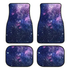 Conjunto com 4 tapetes automotivos com estampa de galáxia para deixar o carro estiloso