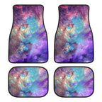 Kit com 4 tapetes de carro com design de galáxia, ideal pra quem curte visual diferente