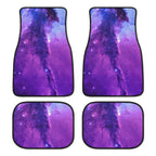 Conjunto completo com 4 tapetes de carro estampados com tema de galáxia