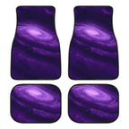 Estampa de galáxia em destaque no tapete automotivo para colocar no carro
