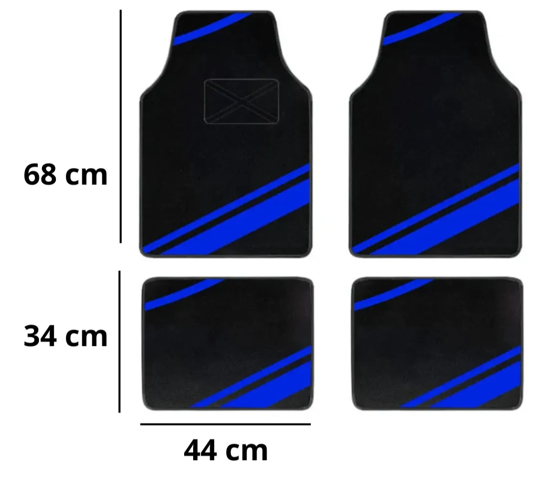 tamanho em centímetros do tapete automotivo