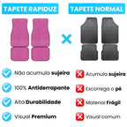 comparação do tapete automotivo da rapiduz com o tapete automotivo normal