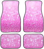 Tapetes femininos para carro, duráveis, antiderrapantes e com visual brilhante