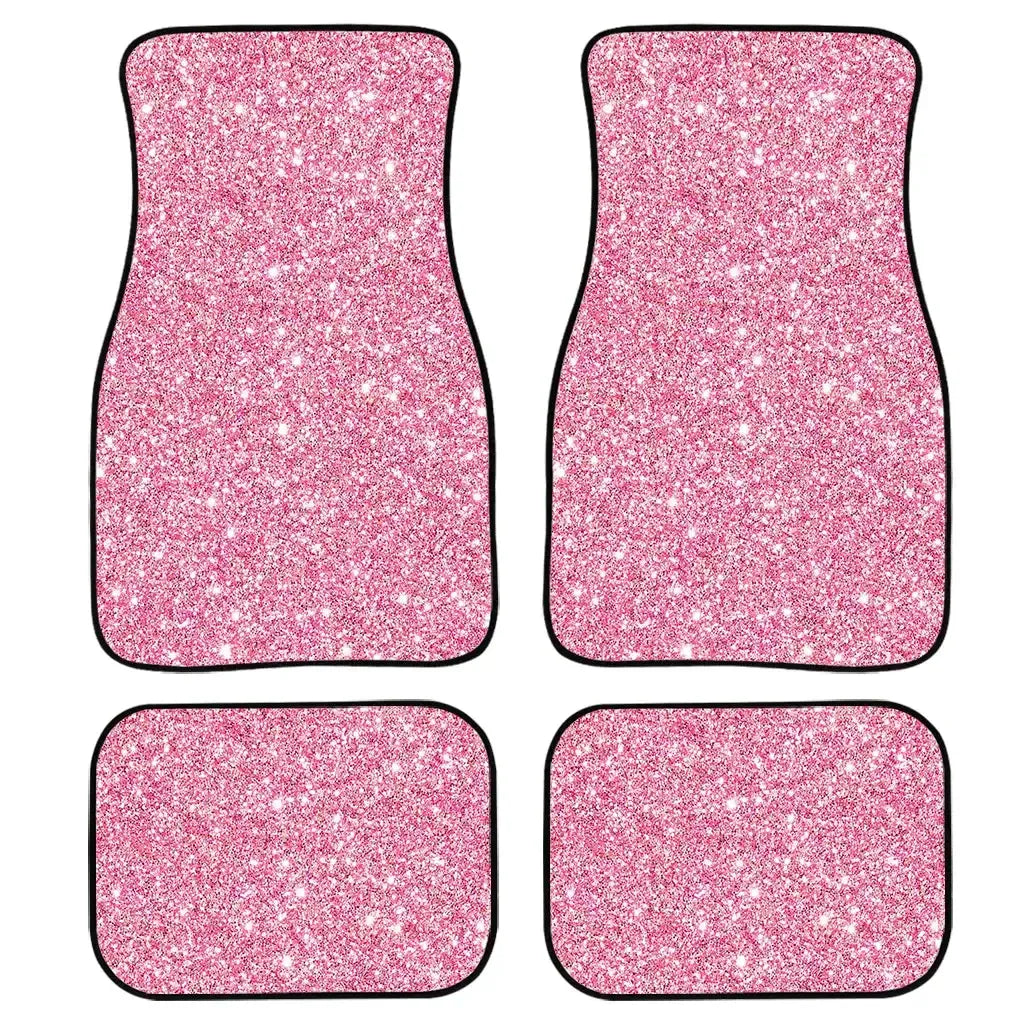 Tapete automotivo feminino universal, fácil de instalar, resistente e impermeável e com brilho