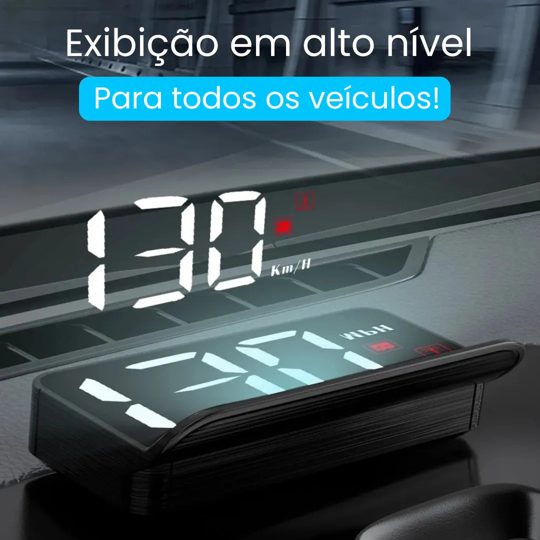 Velocimetro Digital Para Carro exibe kiilometragem do carro no parabrisa do carro