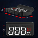 imagem mostra o tamanho do Velocimetro Digital Para Carro