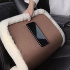 Almofada para banco do carro com suporte discreto para prender celular por baixo
