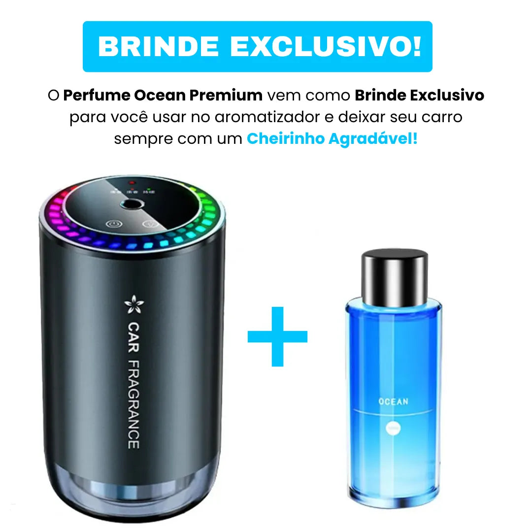 aromatizador para carro + perfume exclusivo de brinde para cheirinho do carro