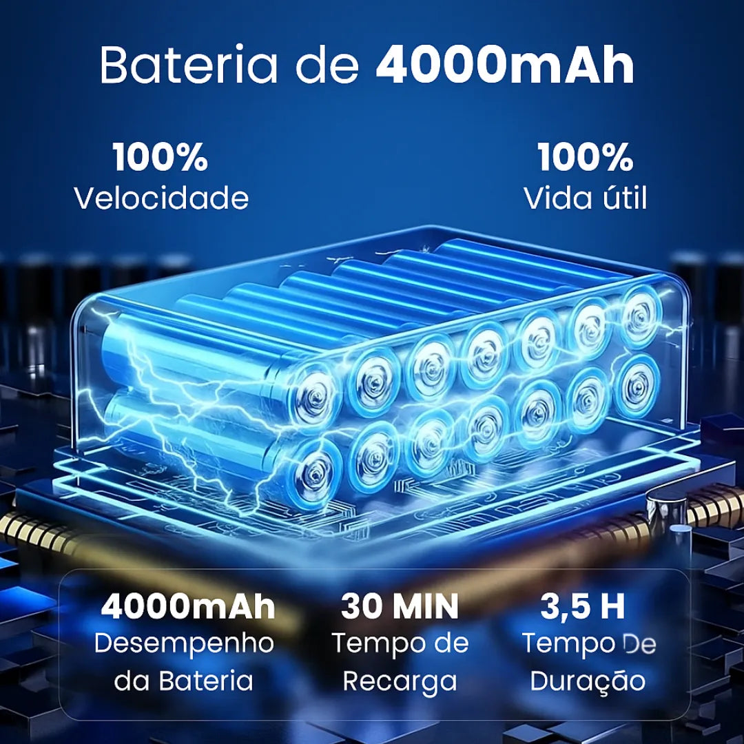 aspirador de po para carro com bateria extremamente potente e duradoura 