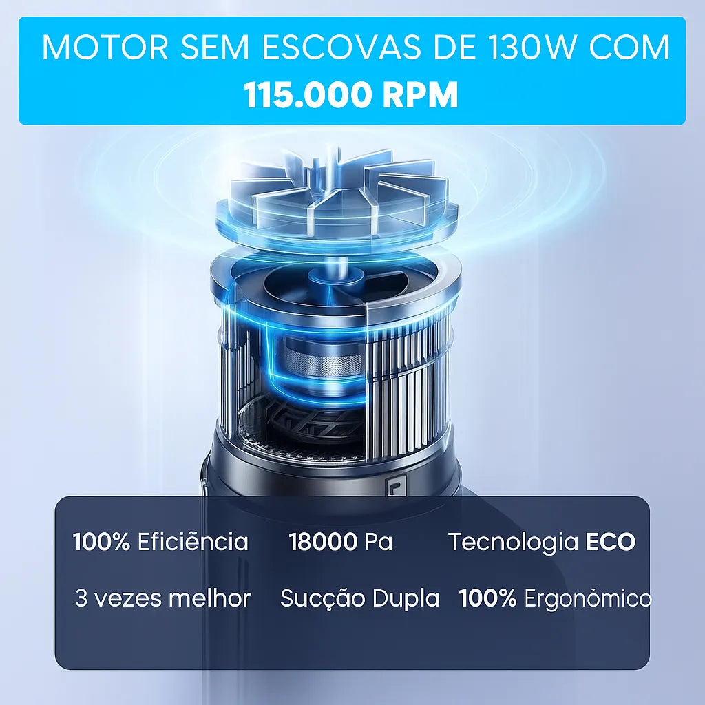 aspirador de pó automotivo com 100% de eficiência na limpeza do carro