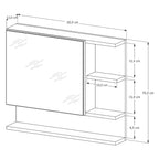 Armário de Banheiro com Espelho Nulse – Várias Cores Disponíveis
