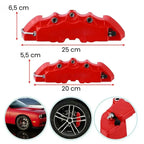 imagem mostra o tamanho da capa da pinça de freio