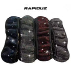 Capa de volante brilhante disponível em várias cores com efeito brilhoso