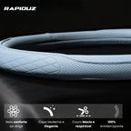 Capa de volante confortável, elegante e antiderrapante em couro macio.