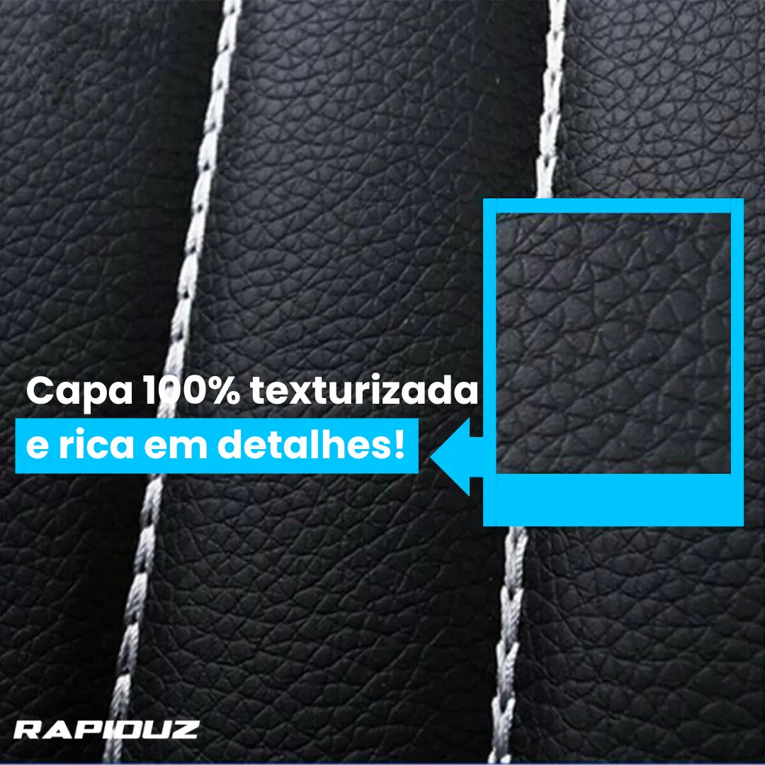 capa para banco de carro em couro 100% rico em detalhes 