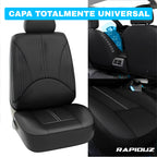 capa para banco de carro universal e de couro, na cor preta 