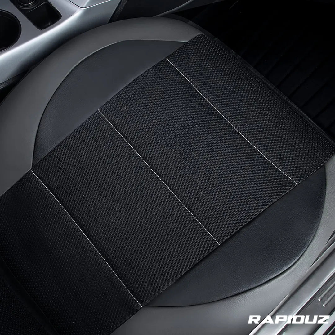 capa em couro para banco da frente do carro sendo mostrado na imagem