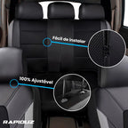 capa para banco de carro respiravel, fácil de instalar e 100% ajustável