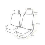 Capa de banco de carro com tamanho ajustável, fácil de instalar e confortável