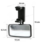 imagem mostra o tamanho do espelho carro bebe