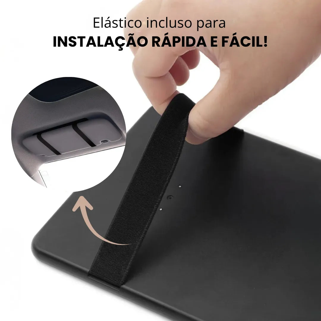 espelho para carro com elástico incluso para uma instalação rápida e fácil 