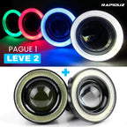 LED no farol de milha, iluminação forte para uso em diversos modelos de cores + Promoção leve 2 pague 1