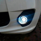 Lâmpada farol de milha com LED azul potente, ideal para dirigir à noite