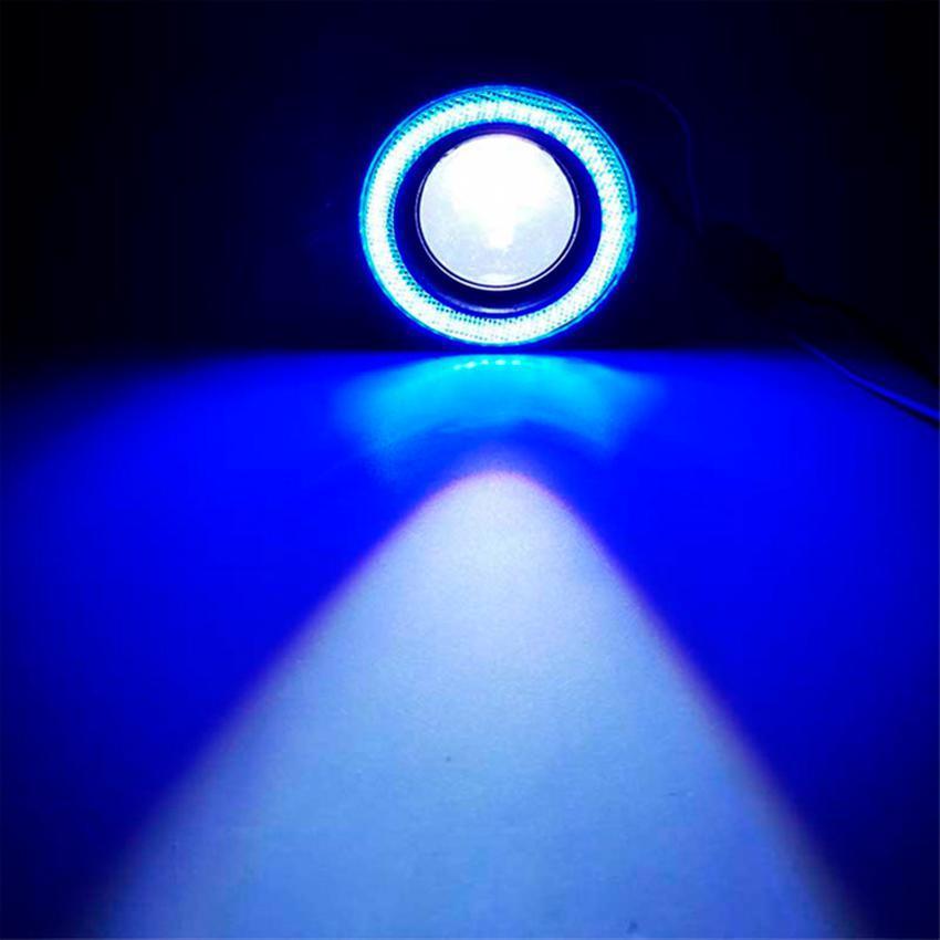 Lâmpada farol de milha azul com LED, ideal para diversos modelos de carro