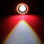 Farol de milha vermelho em LED, acessório para iluminação no carro