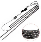 Fita de LED para carro com controle por Bluetooth e múltiplas cores personalizáveis