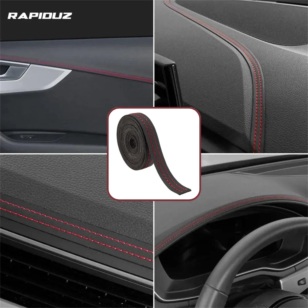 Transforme o interior do carro com fita de couro decorativa. Acabamento elegante que valoriza e moderniza cada detalhe com estilo único.