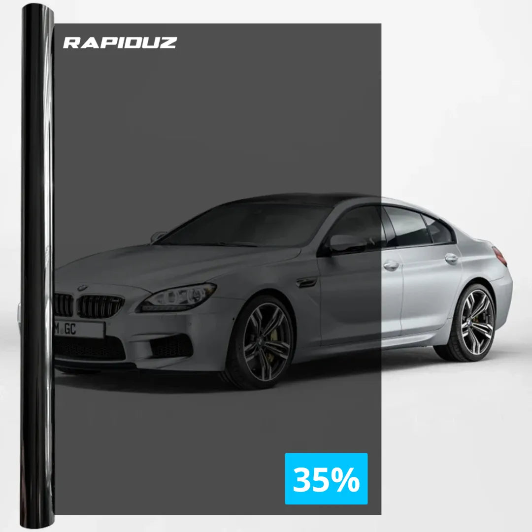 Insulfilm para carro com brilho de 35%, proteção UV e leve redução de luminosidade