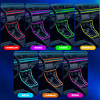 fita de led para carro com mais de 7 cores diferentes para iluminar o interior do carro