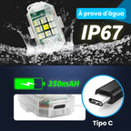 led para carro aprova d'gua e totalmente recarregavel