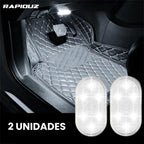 Kit com 2 luzes de LED para carro, magnéticas, ligam com 1 clique e ilumina bem 